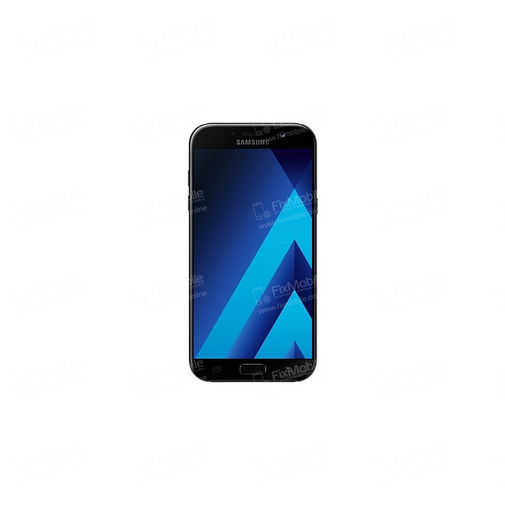 Задняя крышка для Samsung Galaxy A7 2017 (черная) — 4