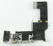 Шлейф для Apple iPhone 5S на разъем зарядки/разъем гарнитуры/микрофон (белый)