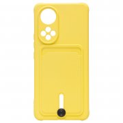 Чехол-накладка SC304 с картхолдером для Huawei Honor 50 (желтая) — 1