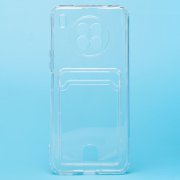 Чехол-накладка SC276 с картхолдером для Huawei Honor 50 Lite (прозрачная) — 1