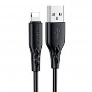 Кабель Borofone BX48 для Apple (USB - lightning) (черный) — 1