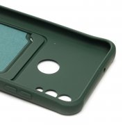 Чехол-накладка - SC304 с картхолдером для Huawei Honor 10 Lite (208683) (темно-зеленая) — 2