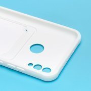 Чехол-накладка - SC304 с картхолдером для Huawei Honor 10 Lite (208687) (белая) — 2