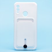 Чехол-накладка - SC304 с картхолдером для Huawei Honor 10 Lite (208687) (белая) — 1