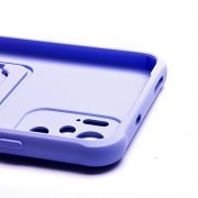 Чехол-накладка - SC304 с картхолдером для Xiaomi Redmi Note 10S (208777) (светло-лиловая) — 3
