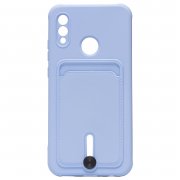 Чехол-накладка - SC304 с картхолдером для Huawei Honor 10 Lite (208685) (светло-лиловая) — 1