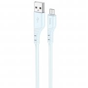 Кабель Hoco X97 Crystal (USB - micro USB) (светло-голубой) — 3