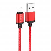 Кабель Borofone BX87 для Apple (USB - lightning) (красный)
