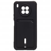 Чехол-накладка - SC304 с картхолдером для Huawei Honor 50 Lite (черная)