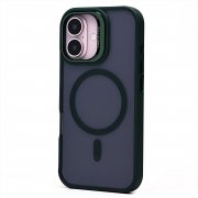 Чехол-накладка SafeMag для Apple iPhone 16 (темно-зеленая) — 1