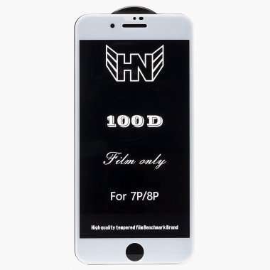 Защитное стекло для Apple iPhone 8 Plus (полное покрытие) (белое) Премиум &mdash; 1