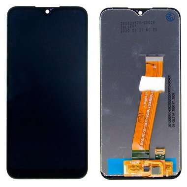 Дисплей с тачскрином для Samsung Galaxy A01 (A015F) (черный) (узкий шлейф) (AAA) — 1