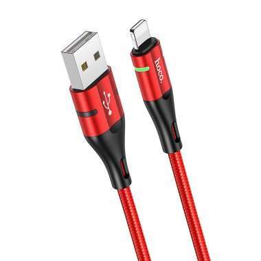 Кабель Hoco U93 для Apple (USB - lightning) (красный) — 4