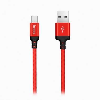 Кабель Hoco X14 (USB - Type C) 100см (черно-красный) — 6