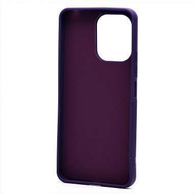 Чехол-накладка для Xiaomi Redmi 13C 4G (кот) (фиолетовая) — 6