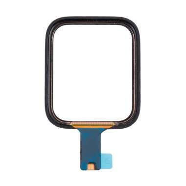 Стекло для Apple Watch 6 44 mm с тачскрином и OCA пленкой (черное) &mdash; 1